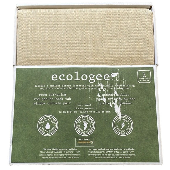 Silk Home Ecologee Total Blackout Curtain 2-Panel - Picture 1 of 4